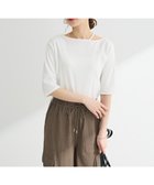 【グリーンパークス/Green Parks】の5分袖テレコリブプルオーバー Off White|ID: prp329100004494966 ipo3291000000032103008