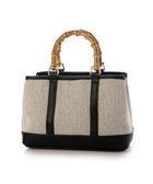【アンビリオン/UNBILLION】のカシュカシュ cachecache / バンブーハンドルエルガリー2wayトート ブラック|ID: prp329100004494969 ipo3291000000032732866