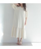 【グリーンパークス/Green Parks】のESCAR エンボスVネックワンピース Ivory|ID: prp329100004494982 ipo3291000000031829631