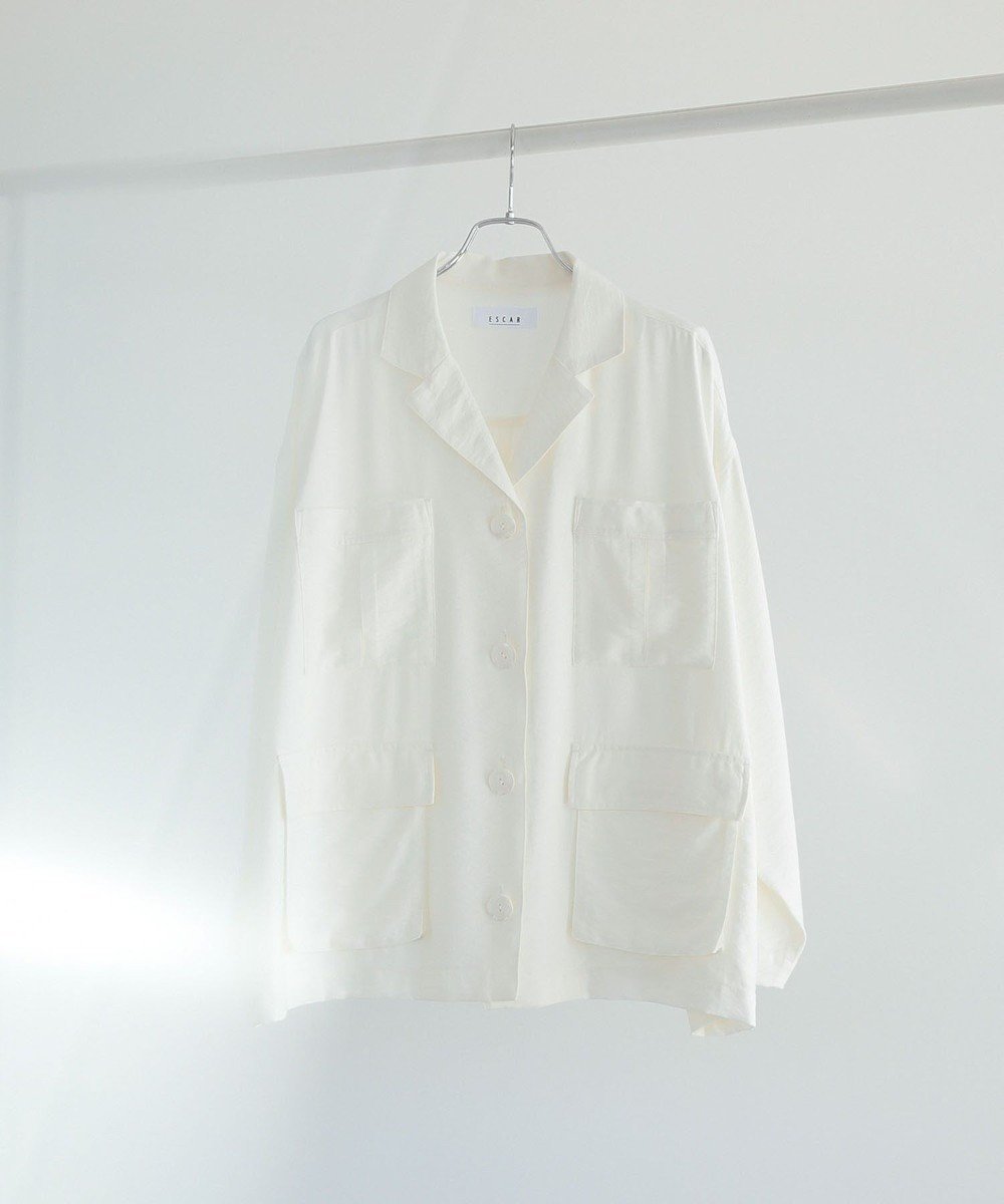 【グリーンパークス/Green Parks】のESCAR リネンライクオーバーサイズジャケット 人気、トレンドファッション・服の通販 founy(ファニー) 　ファッション　Fashion　レディースファッション　WOMEN　アウター　Coat Outerwear　ジャケット　Jackets　テーラードジャケット　Tailored Jackets　ジャケット　Jacket　トレンド　Trend　ポケット　Pocket　夏　Summer　春　Spring　S/S・春夏　Ss・Spring/Summer　 other-1|ID: prp329100004494997 ipo3291000000031829676