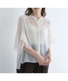 【イェッカ ヴェッカ/YECCA VECCA】の袖フリルドビードットシアーシャツ Off White|ID: prp329100004495013 ipo3291000000031701947