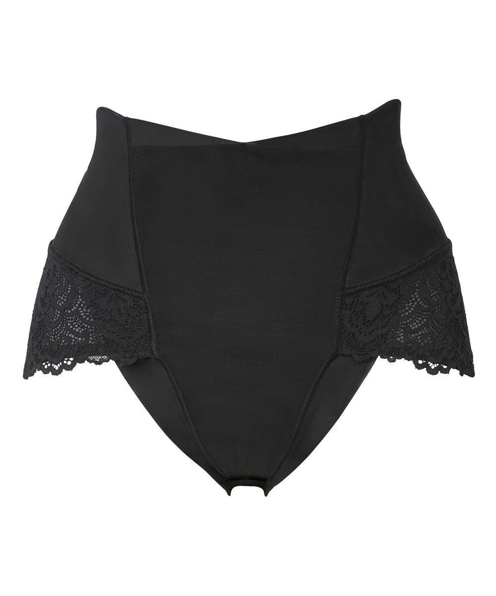 【ブラデリス ニューヨーク/BRADELIS New York】の【カヤビューティーラボ】レーシーハイウエストショーツ25 深め ハイウエスト お腹すっきり 補正 補整下着 インテリア・キッズ・メンズ・レディースファッション・服の通販 founy(ファニー) 　ファッション　Fashion　レディースファッション　Fashion for Women　下着・ランジェリー　Lingerie & Intimates　ショーツ・ランジェリー用ボトムス　Panties / Briefs / Lingerie Bottoms　アンダーウェア・ベースインナー・肌着　Underwear / Base Layer / Undergarments　アンダー　Underwear Essentials　カシュクール　Wrap Design　ギャザー　Gathered, Ruffled　クロシェ　Crochet, Knitted Lace　シェイプ　Shape, Slim Fit　ショーツ　Shorts, Short Pants　ストレッチ　Stretch, Stretchy Fabric　タンブラー　Tumbler, Travel Mug　フィット　Fit, Slim Fit　フラット　Flat, Flat Shoes　フロント　Front, Front Design　プリント　Print, Printed Pattern　メッシュ　Mesh, Net Fabric　ランジェリー　Lingerie, Intimate Wear　レース　Lace, Lace Fabric　再入荷　Restock / Back in Stock　おすすめ　Recommended / Our Picks　ブラック|ID: prp329100004495020 ipo3291000000033275607