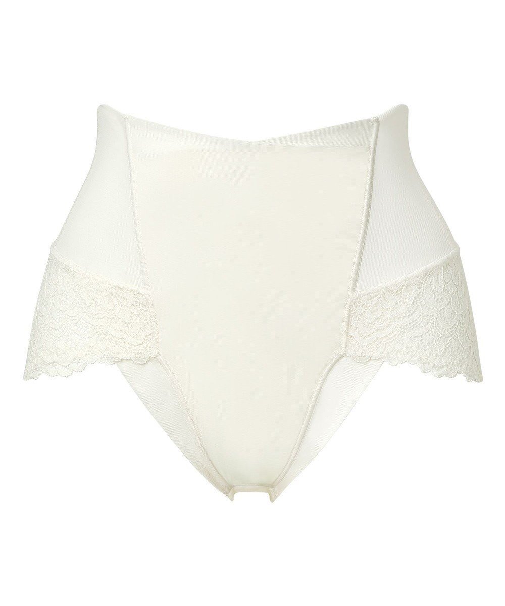 【ブラデリス ニューヨーク/BRADELIS New York】の【カヤビューティーラボ】レーシーハイウエストショーツ25 深め ハイウエスト お腹すっきり 補正 補整下着 インテリア・キッズ・メンズ・レディースファッション・服の通販 founy(ファニー) 　ファッション　Fashion　レディースファッション　Fashion for Women　下着・ランジェリー　Lingerie & Intimates　ショーツ・ランジェリー用ボトムス　Panties / Briefs / Lingerie Bottoms　アンダーウェア・ベースインナー・肌着　Underwear / Base Layer / Undergarments　アンダー　Underwear Essentials　カシュクール　Wrap Design　ギャザー　Gathered, Ruffled　クロシェ　Crochet, Knitted Lace　シェイプ　Shape, Slim Fit　ショーツ　Shorts, Short Pants　ストレッチ　Stretch, Stretchy Fabric　タンブラー　Tumbler, Travel Mug　フィット　Fit, Slim Fit　フラット　Flat, Flat Shoes　フロント　Front, Front Design　プリント　Print, Printed Pattern　メッシュ　Mesh, Net Fabric　ランジェリー　Lingerie, Intimate Wear　レース　Lace, Lace Fabric　再入荷　Restock / Back in Stock　おすすめ　Recommended / Our Picks　エクリュ|ID: prp329100004495020 ipo3291000000033275608