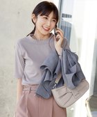 【ティアクラッセ/Tiaclasse】の【小倉優子さん着用・洗える・接触冷感・汗ジミ防止】“サマさまカットソー”ハーフスリーブベーシックトップス グレージュ|ID: prp329100004495021 ipo3291000000031936004