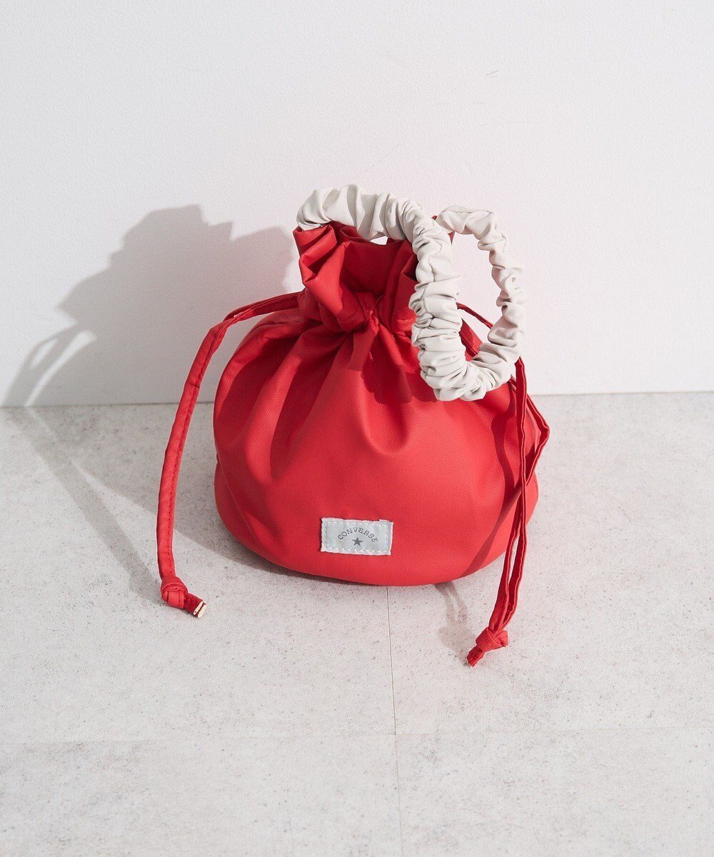 【グリーンパークス/Green Parks】のCONVERSE CV FURILL MINI BAG インテリア・キッズ・メンズ・レディースファッション・服の通販 founy(ファニー) ファッション Fashion レディースファッション Fashion for Women バッグ Bags おすすめ Recommended / Our Picks ギャザー Gathered, Ruffled コンパクト Compact, Small Size スマート Smart, Elegant フォルム Silhouette, Form 巾着 Drawstring Bag, Kinchaku 財布 Wallet, Purse 軽量 Lightweight, Ultra Light Red|ID: prp329100004495030 ipo3291000000033648638