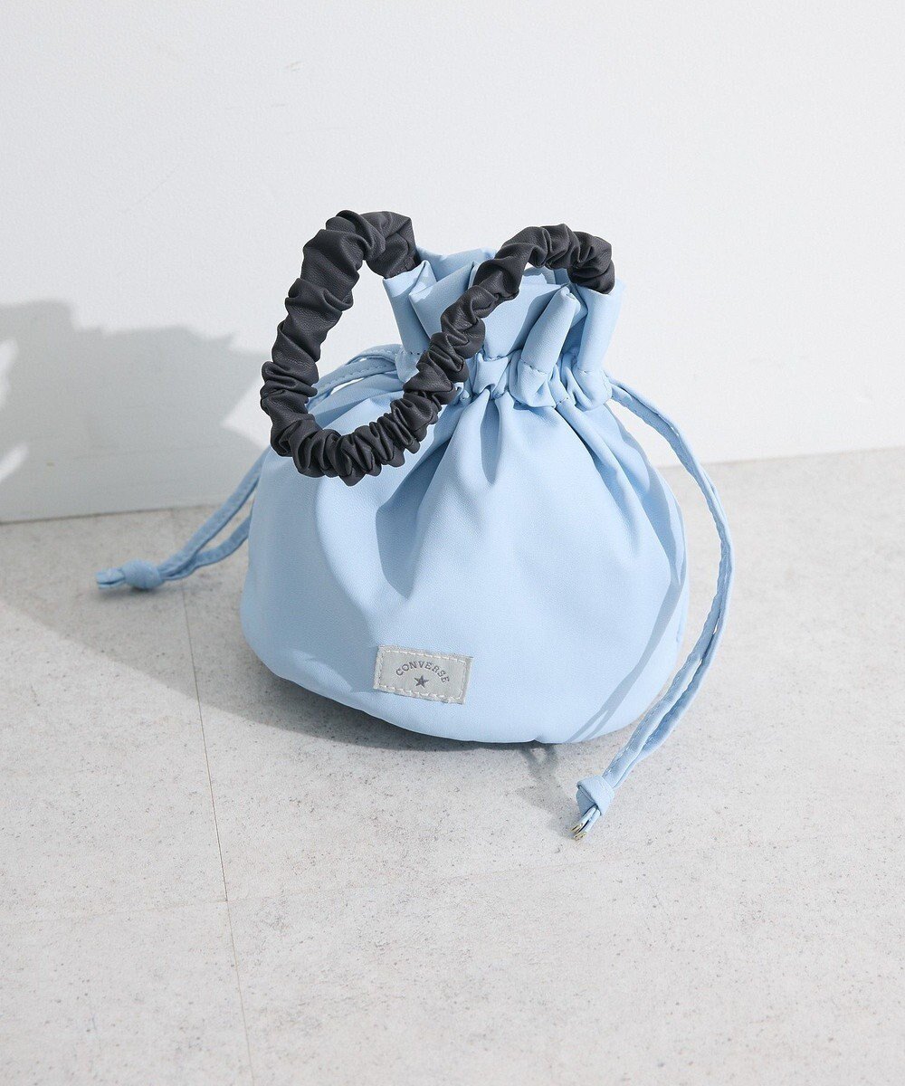【グリーンパークス/Green Parks】のCONVERSE CV FURILL MINI BAG インテリア・キッズ・メンズ・レディースファッション・服の通販 founy(ファニー) ファッション Fashion レディースファッション Fashion for Women バッグ Bags おすすめ Recommended / Our Picks ギャザー Gathered, Ruffled コンパクト Compact, Small Size スマート Smart, Elegant フォルム Silhouette, Form 巾着 Drawstring Bag, Kinchaku 財布 Wallet, Purse 軽量 Lightweight, Ultra Light Blue|ID: prp329100004495030 ipo3291000000033648640