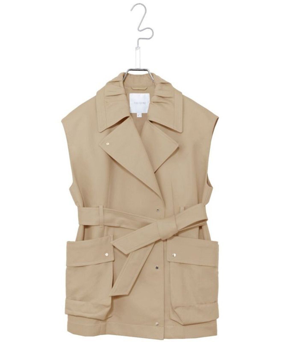 【フォルフォルモ/FORFORMO】のWork Vest ワークベスト インテリア・キッズ・メンズ・レディースファッション・服の通販 founy(ファニー) 　ファッション　Fashion　レディースファッション　Ladies' Fashion Online　アウター　Coat Outerwear　トップス・カットソー　Tops/Tshirt　ベスト/ジレ　Gilets/Vests　シアー　Sheer　トレンド　Trend　フォルム　Form　ベスト　Vest　ワーク　Work　A/W・秋冬　Aw・Autumn/Winter・Fw・Fall-Winter　S/S・春夏　Ss・Spring/Summer　おすすめ　Recommend　夏　Summer　エレガント 上品　Elegant　ベージュ|ID: prp329100004495051 ipo3291000000032621661