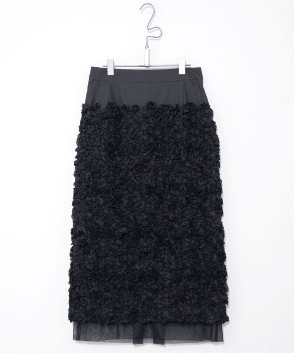 【フォルフォルモ/FORFORMO】のEmbroidered Skirt エンブロイダード スカート インテリア・キッズ・メンズ・レディースファッション・服の通販 founy(ファニー) 　ファッション　Fashion　レディースファッション　WOMEN　スカート　Skirt　シアー　Sheer　スニーカー　Sneakers　スリット　Slit　チュール　Tulle　フォルム　Form　A/W・秋冬　Aw・Autumn/Winter・Fw・Fall-Winter　S/S・春夏　Ss・Spring/Summer　おすすめ　Recommend　夏　Summer　ブラック|ID: prp329100004495057 ipo3291000000032087439