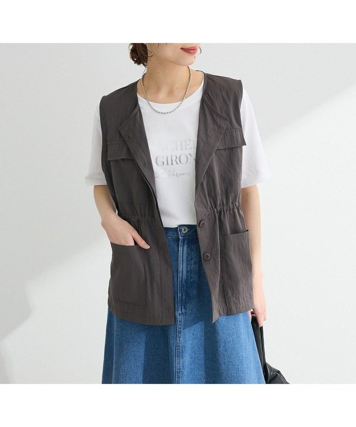 【グリーンパークス/Green Parks】のミリタリーベスト インテリア・キッズ・メンズ・レディースファッション・服の通販 founy(ファニー) https://founy.com/ ファッション Fashion レディースファッション WOMEN アウター Coat Outerwear トップス・カットソー Tops/Tshirt ベスト/ジレ Gilets/Vests おすすめ Recommend フェミニン Feminine ベスト Vest ポケット Pocket ミリタリー Military 夏 Summer 春 Spring S/S・春夏 Ss・Spring/Summer |ID: prp329100004495070 ipo3291000000031702368