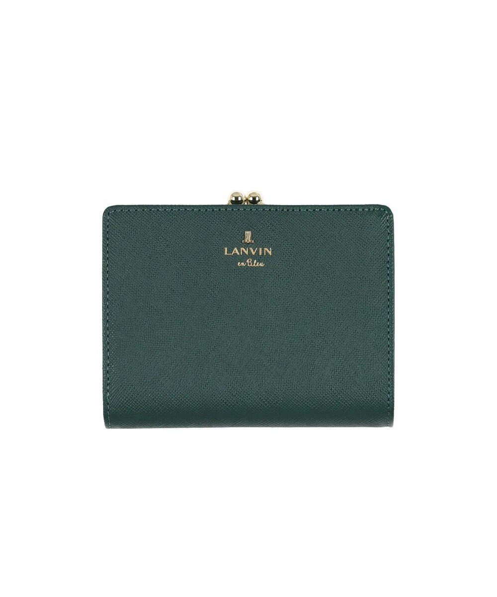 【ランバン オン ブルー/LANVIN en Bleu】のリュクサンブール 口金二つ折り財布 インテリア・キッズ・メンズ・レディースファッション・服の通販 founy(ファニー) 　ファッション　Fashion　レディースファッション　Fashion for Women　ミニ財布・二つ折り財布　Wallets & Card Cases　シンプル　Simple, Minimal　フロント　Front, Front Design　プリント　Print, Printed Pattern　メタル　Metal, Metal Parts　モチーフ　Motif, Design Theme　財布　Wallet, Purse　ディープグリーン|ID: prp329100004495078 ipo3291000000032743291