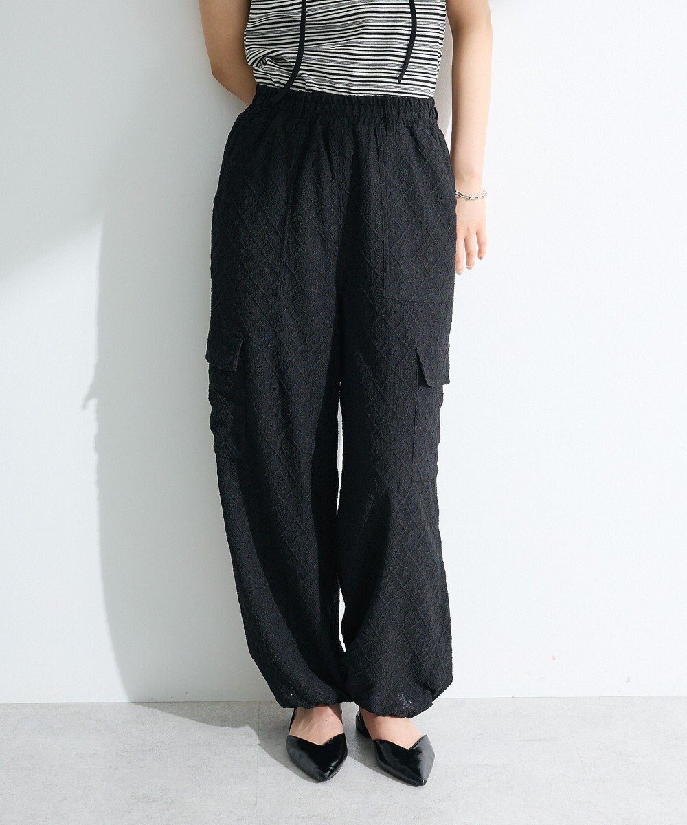 【グリーンパークス/Green Parks】の・SUGAR SPOON カットレースカーゴパンツ インテリア・キッズ・メンズ・レディースファッション・服の通販 founy(ファニー) 　ファッション　Fashion　レディースファッション　Ladies' Fashion Online　パンツ　Pants　フェミニン　Feminine　ポケット　Pocket　レース　Race　夏　Summer　春　Spring　S/S・春夏　Ss・Spring/Summer　Black|ID: prp329100004495080 ipo3291000000032066800