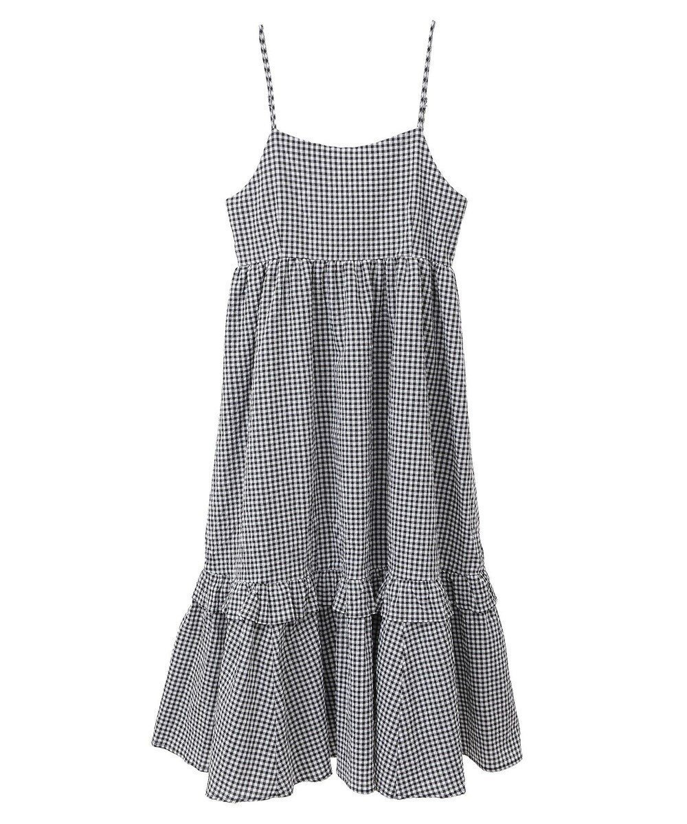 【グリーンパークス/Green Parks】の・ELENCARE DUE ギンガムキャミワンピース インテリア・キッズ・メンズ・レディースファッション・服の通販 founy(ファニー) 　ファッション　Fashion　レディースファッション　Ladies' Fashion Online　ワンピース　Dress　キャミワンピース　No Sleeve Dresses　キャミソール　Camisole　ギンガム　Gingham　コンシャス　Conscious　サッカー　Soccer　シャーリング　Shirring　チェック　Check　フェミニン　Feminine　ポケット　Pocket　リボン　Ribbon　夏　Summer　春　Spring　S/S・春夏　Ss・Spring/Summer　Off White|ID: prp329100004495084 ipo3291000000032088861