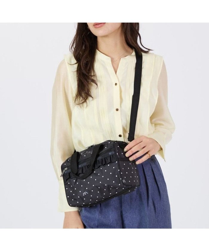 【レスポートサック/LeSportsac】のRF EVERYDAY SM SATCHEL/プティドットノワール インテリア・キッズ・メンズ・レディースファッション・服の通販 founy(ファニー) https://founy.com/ ファッション Fashion レディースファッション Fashion for Women コンパクト Compact, Small Size 軽量 Lightweight, Ultra Light ショルダー Shoulder, Shoulder Strap シンプル Simple, Minimal 財布 Wallet, Purse トラベル Travel, Travel Gear ドット Polka Dot, Dot Pattern フリル Frill, Ruffle プリント Print, Printed Pattern ベーシック Basic, Essential ボストン Boston ボストンバッグ Boston Bag, Retro Bag ポケット Pocket, Pocket Detail モノトーン Monotone, Black and White 旅行 Travel エレガント 上品 Elegant |ID: prp329100004495105 ipo3291000000033708419