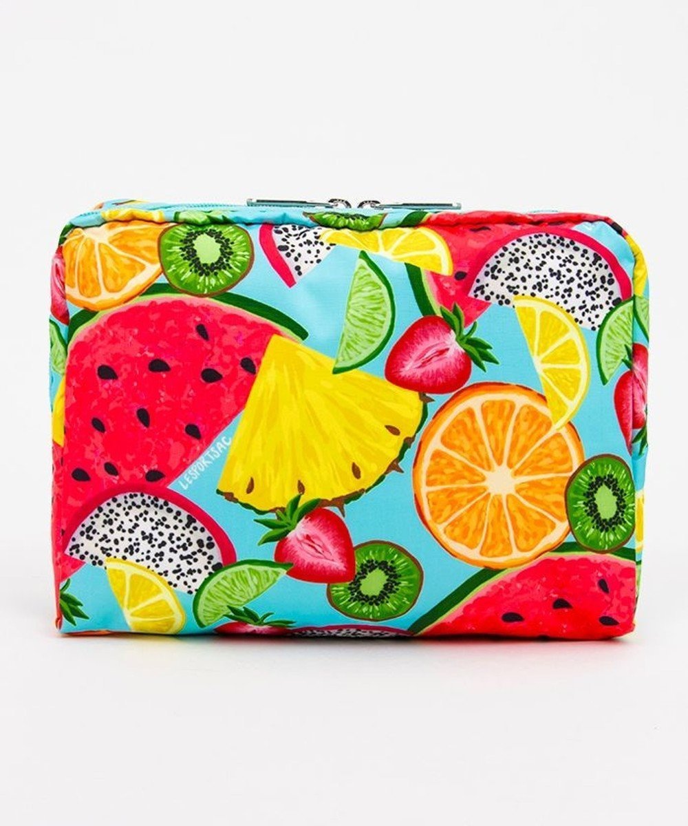 【レスポートサック/LeSportsac】のEXTRA LARGE RECTANGULAR COSMETIC/トロピカルフルーツ インテリア・キッズ・メンズ・レディースファッション・服の通販 founy(ファニー) 　ファッション　Fashion　レディースファッション　Fashion for Women　ミニ財布・二つ折り財布　Wallets & Card Cases　ポーチ&ミニバッグ　Pouches & Mini Bags　おすすめ　Recommended / Our Picks　カラフル　Colorful Design　ギフト プレゼント　Gift / Present　ダブル　Double, Double-Breasted　ハンド　Hand, Handmade　プリント　Print, Printed Pattern　ポケット　Pocket, Pocket Detail　ポーチ　Pouch, Small Case　手帳　Planner, Notebook　旅行　Travel　財布　Wallet, Purse　トロピカルフルーツ|ID: prp329100004495125 ipo3291000000032743378