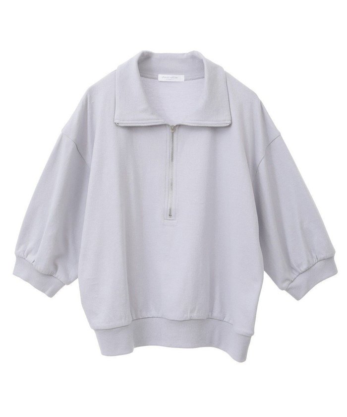 【グリーンパークス/Green Parks】の7分袖ハーフZIPプルオーバー インテリア・キッズ・メンズ・レディースファッション・服の通販 founy(ファニー) https://founy.com/ ファッション Fashion レディースファッション Fashion for Women トップス・カットソー Cut & Sew Tops レディースパーカー・カジュアルフーディー Casual Hoodies & Sweatshirts カジュアルプルオーバー・ニットトップス Pullovers & Knit Tops / Casual Pullovers スウェット・クルーネックトップス Sweatshirts & Crewnecks / Relaxed Fit Sweat Tops おすすめ Recommended / Our Picks コンパクト Compact, Small Size スウェット / スエット Sweatshirt, Sweatwear ハーフ Half, Half-Length ヘムライン Hemline, Bottom Cut ボトム Bottoms, Lower Wear ポケット Pocket, Pocket Detail メタル Metal, Metal Parts 夏 Summer 春 Spring S/S・春夏 SS, Spring/Summer, Warm Season |ID: prp329100004495147 ipo3291000000031702780