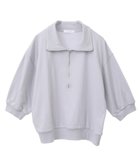 【グリーンパークス/Green Parks】の7分袖ハーフZIPプルオーバー 人気、トレンドファッション・服の通販 founy(ファニー) ファッション Fashion レディースファッション WOMEN トップス・カットソー Tops/Tshirt パーカ Sweats プルオーバー Pullover スウェット Sweat NEW・新作・新着・新入荷 New Arrivals おすすめ Recommend コンパクト Compact ジャージー Jersey スウェット Sweat ハーフ Half ヘムライン Hemline ボトム Bottom ポケット Pocket メタル Metal 夏 Summer 春 Spring S/S・春夏 Ss・Spring/Summer thumbnail Light Gray|ID: prp329100004495147 ipo3291000000031702783