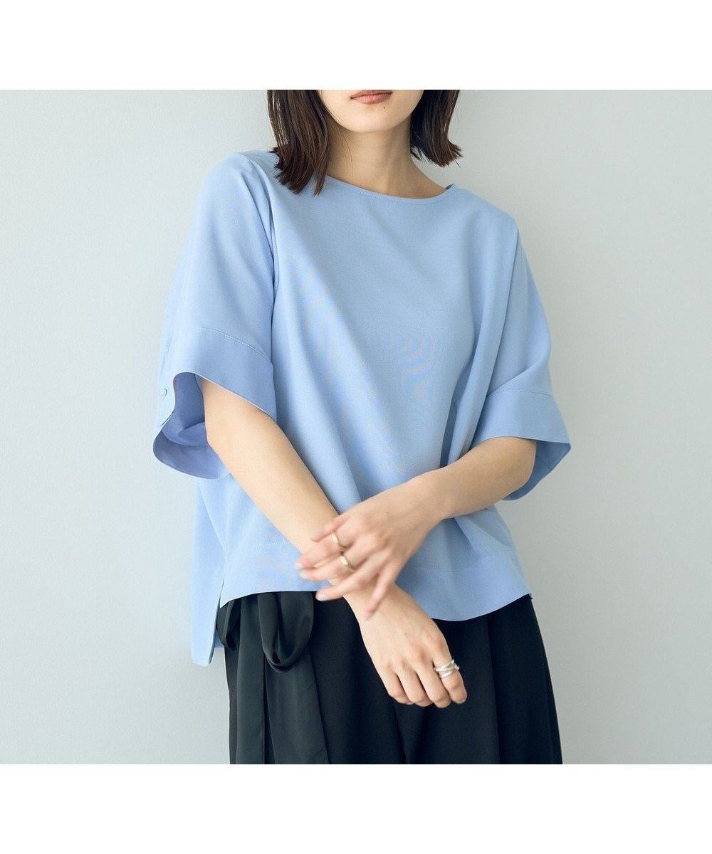 【イェッカ ヴェッカ/YECCA VECCA】のドルマンブラウス インテリア・キッズ・メンズ・レディースファッション・服の通販 founy(ファニー) 　ファッション　Fashion　レディースファッション　WOMEN　トップス・カットソー　Tops/Tshirt　シャツ/ブラウス　Shirts/Blouses　おすすめ　Recommend　シンプル　Simple　フェミニン　Feminine　ボトム　Bottom　ポケット　Pocket　夏　Summer　春　Spring　S/S・春夏　Ss・Spring/Summer　Sax|ID: prp329100004495150 ipo3291000000031702814