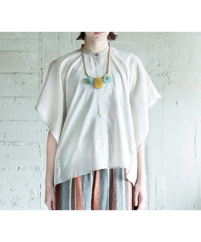 【コキュウ/COQ】の【家庭洗濯可能】SHORT CAPE 2 ブラウス インテリア・キッズ・メンズ・レディースファッション・服の通販 founy(ファニー) https://founy.com/ ファッション Fashion レディースファッション Fashion for Women トップス・カットソー Cut & Sew Tops シャツ・ブラウス・オフィスカジュアル Elegant Blouses & Button-Ups インナー Innerwear 春 Spring 洗える Machine Washable コレクション Collection, Seasonal Line シアー Sheer, See-Through ストライプ Stripe, Striped Pattern バランス Balance, Style Balance パイピング Piping, Trim Design パターン Pattern, Design Print ボトム Bottoms, Lower Wear S/S・春夏 SS, Spring/Summer, Warm Season 犬 Dog 夏 Summer |ID: prp329100004495154 ipo3291000000032744208