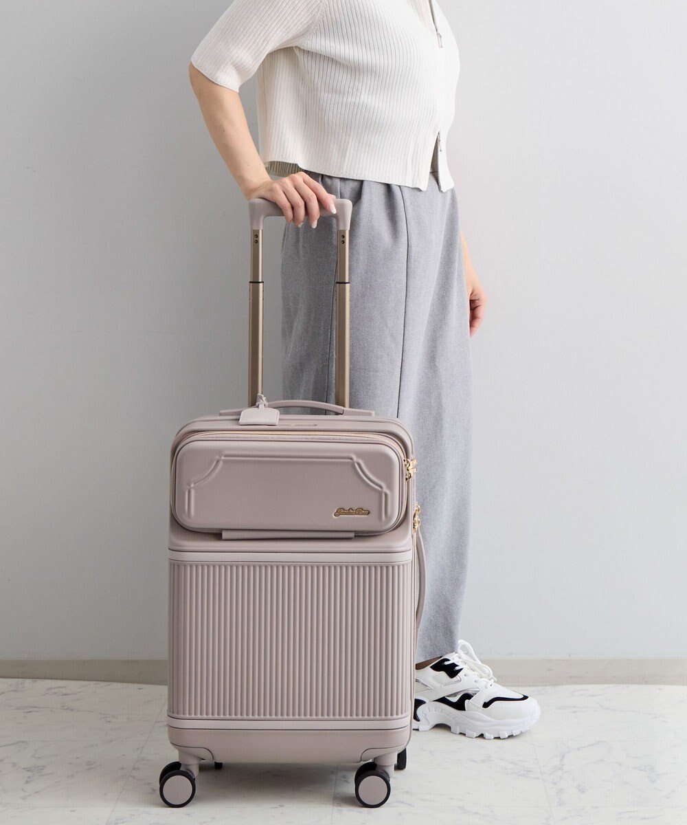 【エースバッグズアンドラゲッジ/ACE BAGS & LUGGAGE】のJewelna Rose コゼット・スーツケース 機内持ち込みサイズ 33L 05541 インテリア・キッズ・メンズ・レディースファッション・服の通販 founy(ファニー) 　ファッション　Fashion　レディースファッション　WOMEN　スーツ　Suits　イエロー　Yellow　イラスト　Illustration　クッション　Cushion　チャーム　Charm　フェミニン　Feminine　フラワー　Flower　フロント　Front　ポケット　Pocket　ポーチ　Pouch　羽織　Haori　メッシュ　Mesh　モチーフ　Motif　リュック　Ruck Sack　再入荷　Restock/Back In Stock/Re Arrival　NEW・新作・新着・新入荷　New Arrivals　おすすめ　Recommend　旅行　Travel　スーツケース キャリーケース　Suitcase　エレガント 上品　Elegant　卒業式　Graduation Ceremony　グレージュ|ID: prp329100004495158 ipo3291000000031702866