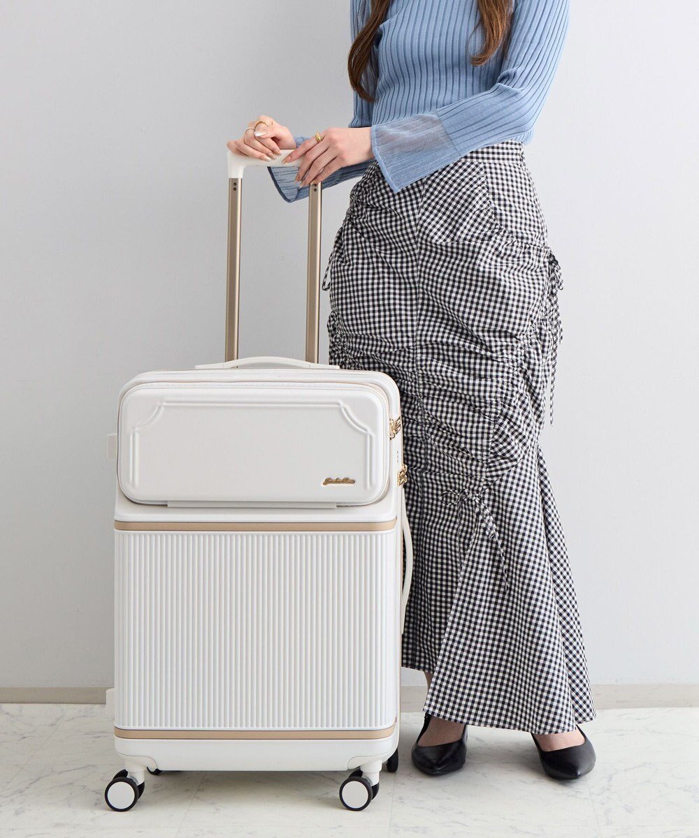【エースバッグズアンドラゲッジ/ACE BAGS & LUGGAGE】のJewelna Rose コゼット・スーツケース Mサイズ 55L 05542 人気、トレンドファッション・服の通販 founy(ファニー) 　ファッション　Fashion　レディースファッション　WOMEN　スーツ　Suits　イエロー　Yellow　イラスト　Illustration　クッション　Cushion　チャーム　Charm　フェミニン　Feminine　フラワー　Flower　フロント　Front　ポケット　Pocket　ポーチ　Pouch　羽織　Haori　メッシュ　Mesh　モチーフ　Motif　リュック　Ruck Sack　再入荷　Restock/Back In Stock/Re Arrival　NEW・新作・新着・新入荷　New Arrivals　おすすめ　Recommend　旅行　Travel　スーツケース キャリーケース　Suitcase　エレガント 上品　Elegant　卒業式　Graduation Ceremony　 other-1|ID: prp329100004495159 ipo3291000000031702871