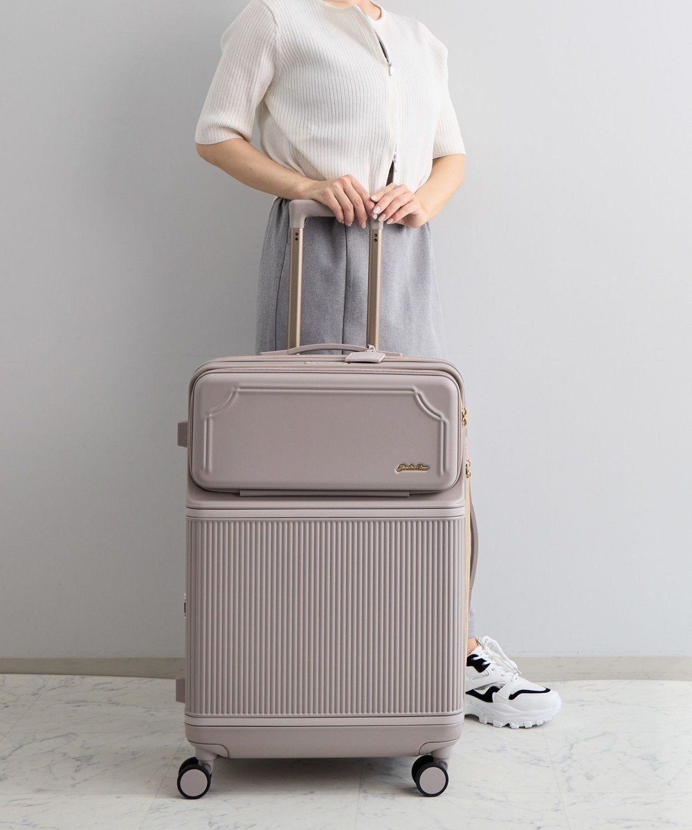 【エースバッグズアンドラゲッジ/ACE BAGS & LUGGAGE】のJewelna Rose コゼット・スーツケース Mサイズ 55L 05542 インテリア・キッズ・メンズ・レディースファッション・服の通販 founy(ファニー) 　ファッション　Fashion　レディースファッション　Ladies' Fashion Online　スーツ　Suits　イエロー　Yellow　イラスト　Illustration　クッション　Cushion　チャーム　Charm　フェミニン　Feminine　フラワー　Flower　フロント　Front　ポケット　Pocket　ポーチ　Pouch　羽織　Haori　メッシュ　Mesh　モチーフ　Motif　リュック　Ruck Sack　再入荷　Restock/Back In Stock/Re Arrival　おすすめ　Recommend　旅行　Travel　スーツケース キャリーケース　Suitcase　エレガント 上品　Elegant　卒業式　Graduation Ceremony　グレージュ|ID: prp329100004495159 ipo3291000000032621699