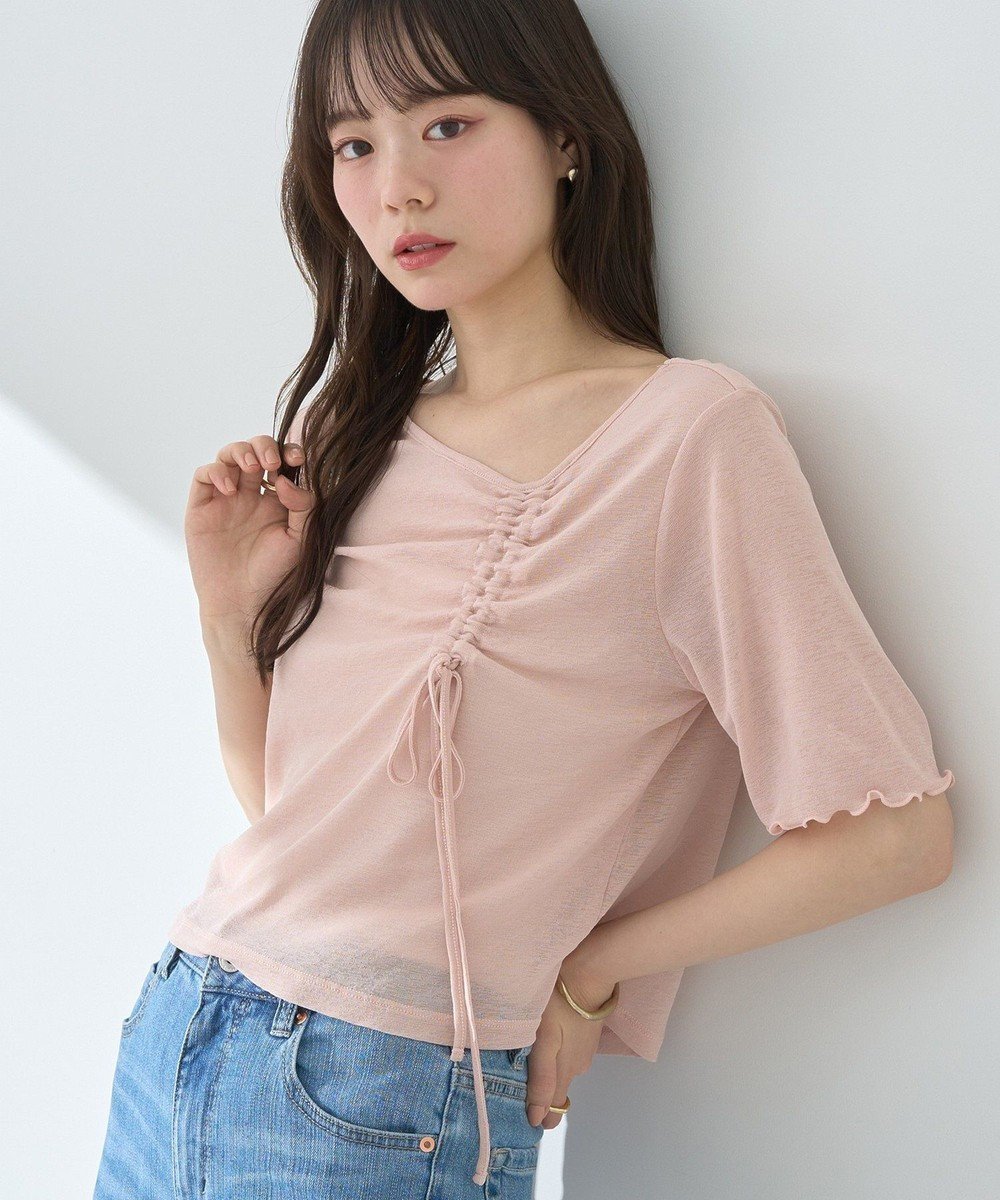 【アースミュージックアンドエコロジー/earth music&ecology】のアシメネックドロストシアープルオーバー 人気、トレンドファッション・服の通販 founy(ファニー) 　ファッション　Fashion　レディースファッション　Fashion for Women　トップス・カットソー　Cut & Sew Tops　シャツ・ブラウス・オフィスカジュアル　Elegant Blouses & Button-Ups　ロングTシャツ・Tシャツ　Longline T-Shirts & Tees　カジュアルプルオーバー・ニットトップス　Pullovers & Knit Tops / Casual Pullovers　カットソー・ベーシックTシャツ　Cut-and-Sewn Tops / Stretch Tees & Basics　おすすめ　Recommended / Our Picks　アシンメトリー　Asymmetrical Style　カットソー　Cut and Sewn Top　コンパクト　Compact, Small Size　フェミニン　Feminine, Girly　ボトム　Bottoms, Lower Wear　ポケット　Pocket, Pocket Detail　夏　Summer　春　Spring　S/S・春夏　SS, Spring/Summer, Warm Season　 other-1|ID: prp329100004495177 ipo3291000000032618579