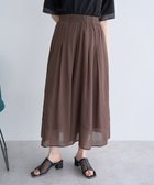 【イェッカ ヴェッカ/YECCA VECCA】のボリュームタックワイドパンツ Brown|ID: prp329100004495194 ipo3291000000031830515