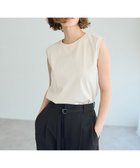 【イェッカ ヴェッカ/YECCA VECCA】のコットンスムースノースリーブトップス Beige|ID: prp329100004495199 ipo3291000000033555125
