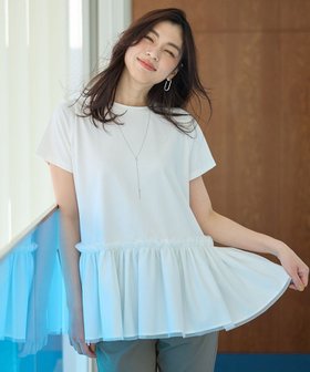 【エニィファム/any FAM】の【洗濯機可/接触冷感/UVケア】ソロナチュールチュニック 人気、トレンドファッション・服の通販 founy(ファニー) ファッション Fashion レディースファッション Fashion for Women トップス・カットソー Cut & Sew Tops シャツ・ブラウス・オフィスカジュアル Elegant Blouses & Button-Ups ロングTシャツ・Tシャツ Longline T-Shirts & Tees カットソー・ベーシックTシャツ Cut-and-Sewn Tops / Stretch Tees & Basics エアリー Airy Texture 春 Spring カットソー Cut and Sewn Top タフタ Taffeta, Structured Fabric チュニック Tunic, Long Top チュール Tulip, Tulip Motif バランス Balance, Style Balance S/S・春夏 SS, Spring/Summer, Warm Season 再入荷 Restock / Back in Stock おすすめ Recommended / Our Picks 夏 Summer |ID:prp329100004495203