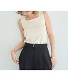 【イェッカ ヴェッカ/YECCA VECCA】の2wayスクエアノースリーブニット Ivory|ID: prp329100004495205 ipo3291000000032968887