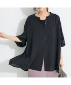 【クラフトスタンダードブティック/CRAFT STANDARD BOUTIQUE】のジョーゼットスキッパーシャツ Black|ID: prp329100004495217 ipo3291000000032317294
