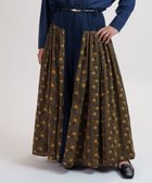 【ムーク/muuc】のあじさい線画刺繍の切り替えパンツ ネイビー|ID: prp329100004495391 ipo3291000000031831619