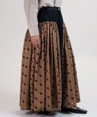 【ムーク/muuc】のあじさい線画刺繍の切り替えパンツ ベージュ|ID: prp329100004495391 ipo3291000000032597724