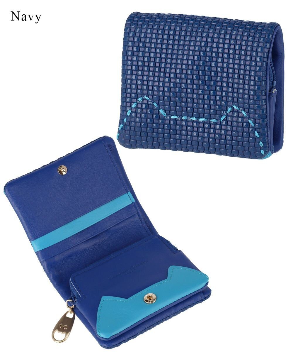 【ツモリチサト キャリー/tsumori chisato CARRY】のエンボスメッシュ 2つ折り財布 ミニ財布 ネコステッチ インテリア・キッズ・メンズ・レディースファッション・服の通販 founy(ファニー) 　ファッション　Fashion　レディースファッション　WOMEN　財布　Wallets　コンパクト　Compact　ネコ　Cat　メッシュ　Mesh　モチーフ　Motif　ラベンダー　Lavender　猫　Cat　財布　Wallet　ネイビー|ID: prp329100004495412 ipo3291000000031831674