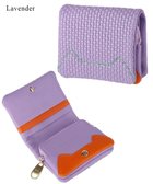 【ツモリチサト キャリー/tsumori chisato CARRY】のエンボスメッシュ 2つ折り財布 ミニ財布 ネコステッチ ラベンダー|ID: prp329100004495412 ipo3291000000031831675