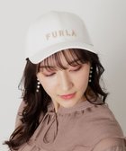 【ムーンバット/MOONBAT】のFURLA(フルラ) 立体刺繍ロゴキャップ オフホワイト|ID: prp329100004495439 ipo3291000000031984889