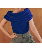 【イェッカ ヴェッカ/YECCA VECCA】のシャーリングオフショルニット Blue|ID: prp329100004496220 ipo3291000000031830531