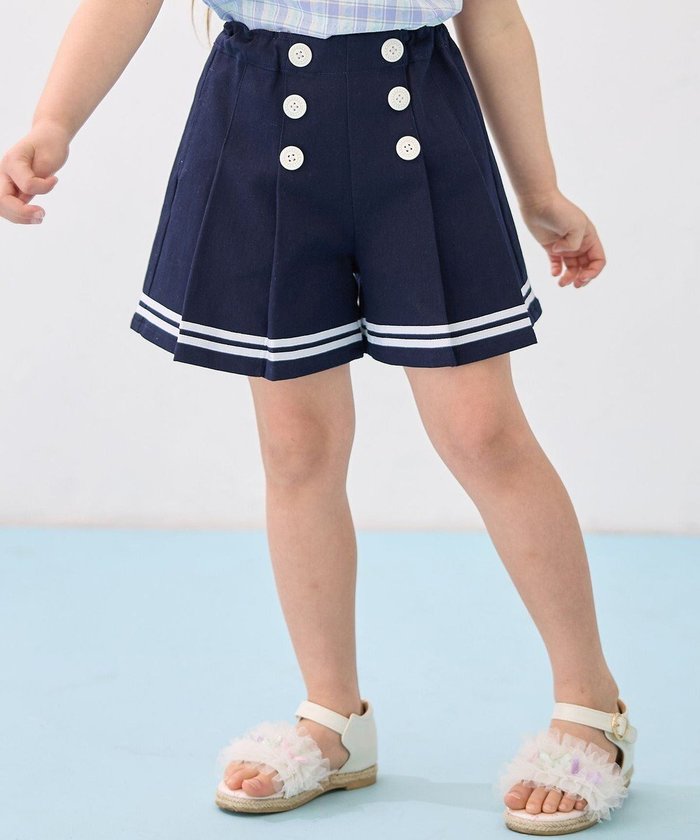 【エニファム/any FAM / KIDS】のマリン ショートパンツ インテリア・キッズ・メンズ・レディースファッション・服の通販 founy(ファニー) https://founy.com/ ファッション Fashion キッズファッション KIDS ボトムス Bottoms/Kids ショート Short パール Pearl プリーツ Pleats ポケット Pocket 夏 Summer 春 Spring S/S・春夏 Ss・Spring/Summer |ID: prp329100004496231 ipo3291000000031714098
