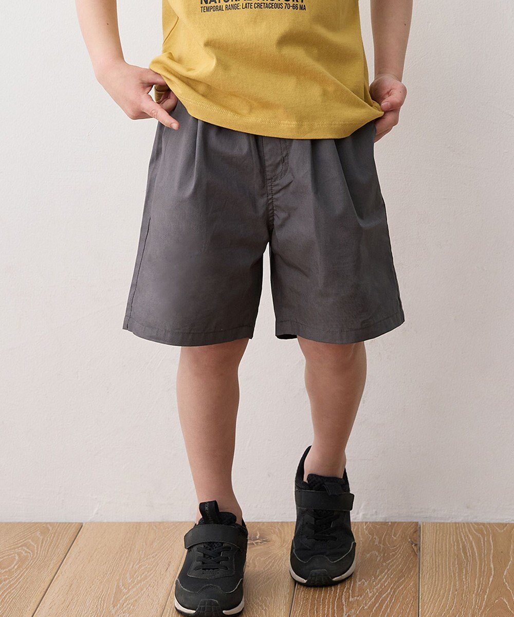 【エニファム/any FAM / KIDS】のポプリン ハーフパンツ インテリア・キッズ・メンズ・レディースファッション・服の通販 founy(ファニー) 　ファッション　Fashion　キッズファッション　KIDS　ボトムス　Bottoms/Kids　春　Spring　ショーツ　Shorts　シンプル　Simple　スマホ　Smartphone　ハーフ　Half　ポケット　Pocket　S/S・春夏　Ss・Spring/Summer　夏　Summer　チャコール|ID: prp329100004496234 ipo3291000000031714119