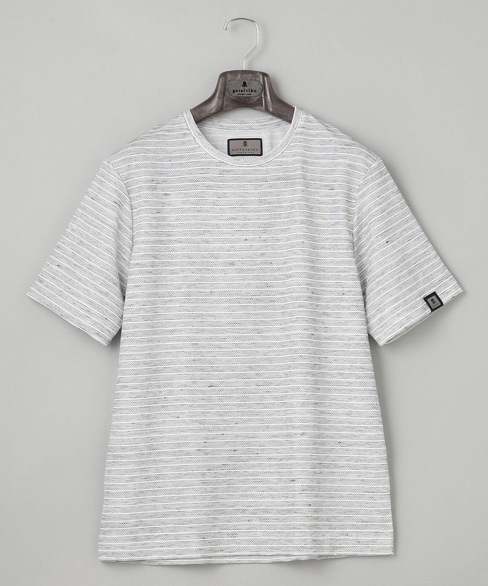 【五大陸/gotairiku / MEN】のNEW【麻混の清涼感】ノルマンディーリネン ボーダーTシャツ インテリア・キッズ・メンズ・レディースファッション・服の通販 founy(ファニー) 　ファッション　Fashion　メンズファッション　Men's Style Online　トップス・カットソー　Tops/Tshirt/Men　シャツ　Shirts　2024年　2024　2024春夏・S/S　Ss,Spring/Summer,2024　カットソー　Cut And Sew　ボーダー　Border　メランジ　Melange　リネン　Linen　夏　Summer　春　Spring　S/S・春夏　Ss・Spring/Summer　ライトグレー系2|ID: prp329100004496237 ipo3291000000032634792