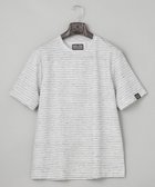 【五大陸/gotairiku / MEN】のNEW【麻混の清涼感】ノルマンディーリネン ボーダーTシャツ ライトグレー系2|ID: prp329100004496237 ipo3291000000032990453