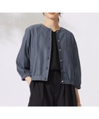 【自由区/JIYU-KU】の【カタログ掲載・接触冷感・洗える】ブライトシアーノーカラー ブルゾン インク|ID: prp329100004496273 ipo3291000000031975146