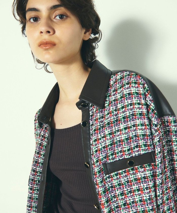 【グレース コンチネンタル/GRACE CONTINENTAL】のツイードコンビシャツブラウス インテリア・キッズ・メンズ・レディースファッション・服の通販 founy(ファニー) https://founy.com/ ファッション Fashion レディースファッション WOMEN トップス・カットソー Tops/Tshirt シャツ/ブラウス Shirts/Blouses カットソー Cut And Sew ショルダー Shoulder ショート Short ツイード Tweed ドロップ Drop バランス Balance パッチ Patch ミニスカート Mini Skirt A/W・秋冬 Aw・Autumn/Winter・Fw・Fall-Winter |ID: prp329100004496284 ipo3291000000031715564