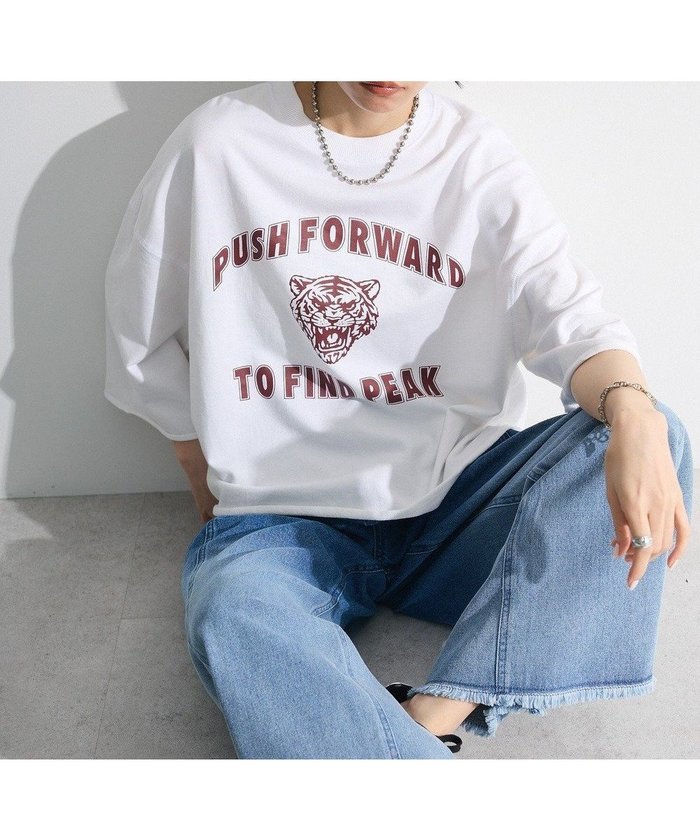 【グリーンパークス/Green Parks】の・SUGAR SPOON TORApt7分袖スウェット インテリア・キッズ・メンズ・レディースファッション・服の通販 founy(ファニー) https://founy.com/ ファッション Fashion レディースファッション Fashion for Women トップス・カットソー Cut & Sew Tops レディースパーカー・カジュアルフーディー Casual Hoodies & Sweatshirts スウェット・クルーネックトップス Sweatshirts & Crewnecks / Relaxed Fit Sweat Tops スウェット / スエット Sweatshirt, Sweatwear スラックス Slacks, Dress Pants フロント Front, Front Design プリント Print, Printed Pattern ポケット Pocket, Pocket Detail ヴィンテージ Vintage Style 夏 Summer 春 Spring S/S・春夏 SS, Spring/Summer, Warm Season |ID: prp329100004496310 ipo3291000000032595094