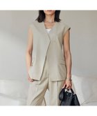 【アイシービー/iCB】の【接触冷感・速乾・洗える】T.R.Liプレーンウィーブ ジレ フラックス系|ID: prp329100004496339 ipo3291000000031968599