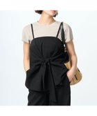 【23区/NIJYUSANKU】の【洗える】リネンレーヨンストレッチ キャミソール ブラウス ブラック系|ID: prp329100004496340 ipo3291000000031886329