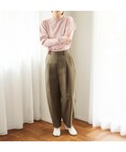【ハッシュニュアンス/#Newans】の【亀恭子さんコラボ】カーブパンツ カーキ グリーン|ID: prp329100004496369 ipo3291000000031903274