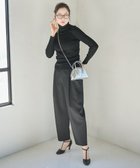 【ハッシュニュアンス/#Newans】の【亀恭子さんコラボ】カーブパンツ ブラック|ID: prp329100004496369 ipo3291000000031903275