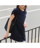 【ティアクラッセ/Tiaclasse】の【洗える】シアーコンビチュニックブラウス ネイビー|ID: prp329100004496395 ipo3291000000032408934