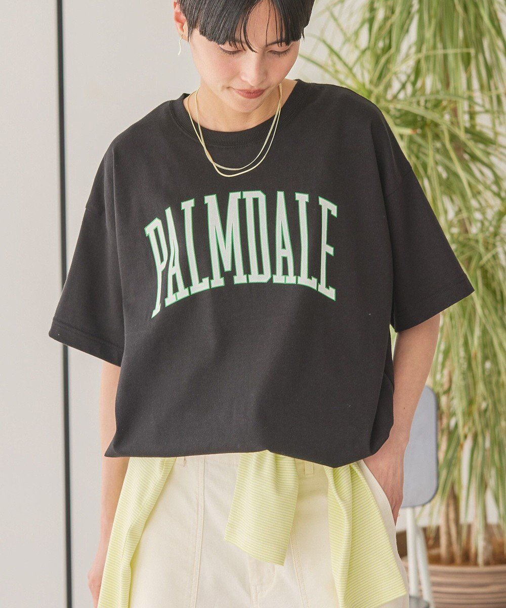 【アメリカンホリック/AMERICAN HOLIC】のPALMDALE Tシャツ インテリア・キッズ・メンズ・レディースファッション・服の通販 founy(ファニー) ファッション Fashion レディースファッション Fashion for Women トップス・カットソー Cut & Sew Tops シャツ・ブラウス・オフィスカジュアル Elegant Blouses & Button-Ups ロングTシャツ・Tシャツ Longline T-Shirts & Tees カットソー・ベーシックTシャツ Cut-and-Sewn Tops / Stretch Tees & Basics おすすめ Recommended / Our Picks カットソー Cut and Sewn Top スラックス Slacks, Dress Pants フロント Front, Front Design ベーシック Basic, Essential ボトム Bottoms, Lower Wear ポケット Pocket, Pocket Detail 夏 Summer 春 Spring S/S・春夏 SS, Spring/Summer, Warm Season Black|ID: prp329100004496569 ipo3291000000033401452